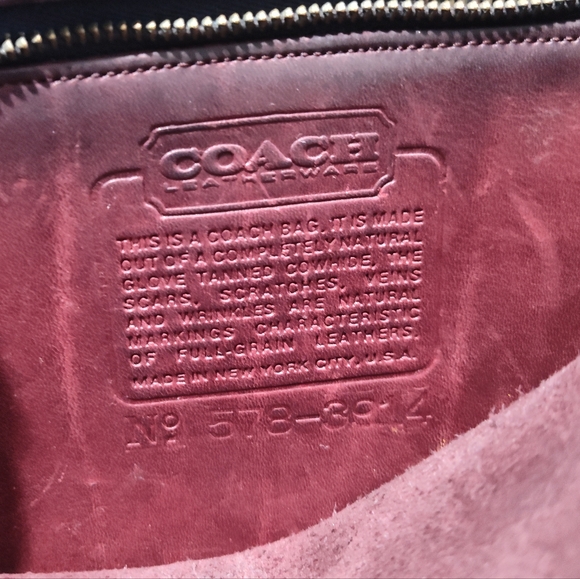 Vtg 1970's Coach Saddle Flap Bag - Picture 5 of 12